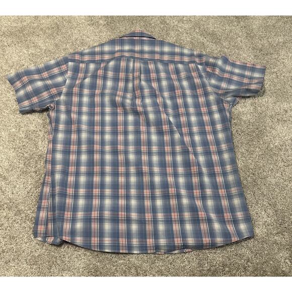 Peter Millar Men’s XL Short Sleeve Plaid Shirt Seaside Cotton Silk Blend - Picture 5 of 5